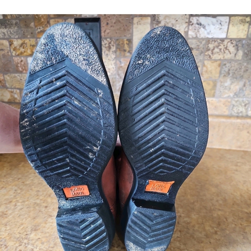 Long Haul Leather Boots Size 10.5M - Picture 9 of 10